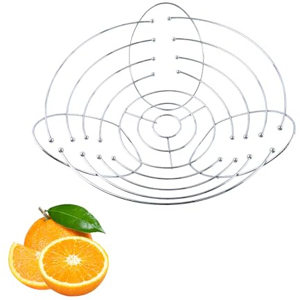 Family Frutero Decorativo de Acero Blanco Antioxidante, Largo 27cm x Ancho 27cm x Alto 9cm, Moderno y Funcional, Ideal para Cocina, Sala y Oficinas, Cesta Organizadora, Blanco