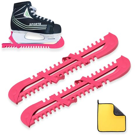 PIujsym Kufenschoner Schlittschuhe Pink – Verstellbare Eiskunstlauf Kufenschoner für Hockey, Schlittschuh Schoner, Schlittschuhe Schoner, Schlittschuh Kufenschoner, Eiskunstlauf Zubehör