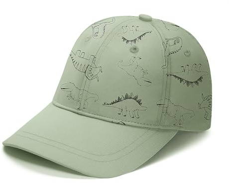Voqeen Kinder Baseball Cap Baby Sonnenhut UV Schutz Kinder Kappe Sommermütze Basecap Jungen Schirmmütze Cappy Mädchen Anti-UV Mütze Dino Cap Outdoor 6 Monate - 8 Jahre