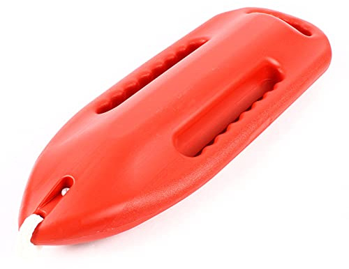 3 Handle Swimming Rescue Buoy, Lifeguard Rescue Tube with Adjustment Buckle, 154 Lbs Capacity Swimming Buoy Safety Float, Floating Buoy Tube with 5.25ft PE Rope for Open Water Diver Saving Rescue