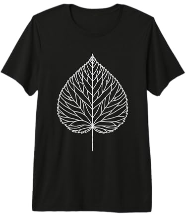 Hornbeam Leaf Line Art Botanist Premium T-Shirt