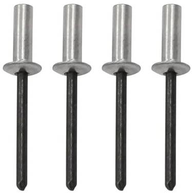 100 Pièces Rivets Aveugles Étanches, 6X12mm Rivet Plaque Immatriculation | Aluminium Tête Bombée Rivets Pop pour Fossés Drainage, Toitures Métalliques Fines, Salles Douche, Entretien Serres