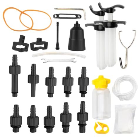 Bleed Kit Tool Brake Bleed Kit | Leak-Proof Lightweight Aluminum Body Bleeder Set for Steering Sports Rim Bicycles Mountain