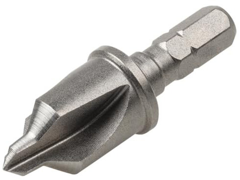 wolfcraft Bohrsenker HSS mit Anschlag, Sechskant-Schaft I 4383000 I Zum Bohren und Senken