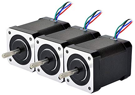 STEPPERONLINE 3PCS Nema 17 Schrittmotor 1.8deg 65Ncm 2.1A 42x60mm 4 Drähte | Hohes Drehmoment, für 3D Drucker,CNC Fräsmaschine Fräser