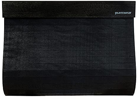 Plantwear Sac à main, pochette pour femme, en bois, 20 x 15 x 5 cm, végétalien, minimaliste, pochette nature, noyer, ronce de bois, érable, bois de rose