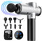 BURNNOVE Pistolet de Massage Musculaire Appareil de Massage Portable Massage Gun Muscle Profonds Athlètes 99 Vitesses Réglables 8 Têtes de Massage 2550mAh avec Ecran LED Adapté à la Gym de Famille