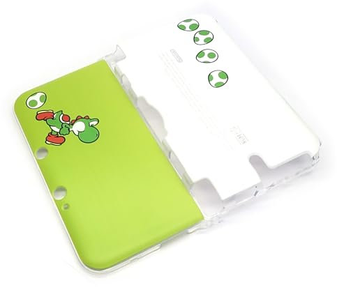 Coque de protection personnalisée 3DSXL imprimée en cristal, coque décorative, blanc/vert, pour console de jeu ancienne 3DS XL/LL 3DSLL, nouveau pour Yo-Shi Edition Conjoined Protecteur rigide
