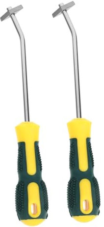 CANIGHT 2pcs Practical Grout Cleaner Tool Tile Joint Cleaner Caulking Tool Ergonomic Handle for Long Use Random Color
