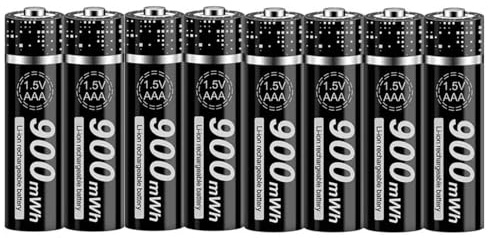 TLYA 1,5 V AAA Lithium Li-ION Batteries Rechargeables 1.5 V Batterie AAA Li-ION 900Mwh,8pcs