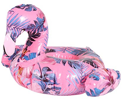 TOYANDONA Aufblasbarer Schwimmender Bierflaschenhalter Flamingo Bierhalter Für Wasser Schwimmbierhalter Aus PVC-Material Leicht Und Sicher Mit Flamingo-Design