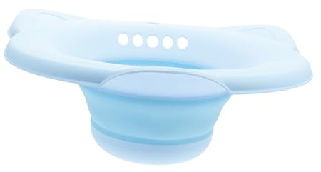TOYZFRIENDY Faltbares Sitzbad Basin für Bequeme Pflege Ergonomisches Design Geeignet für Toiletten Hautfreundliches Material für Menschen mit Eingeschränkter