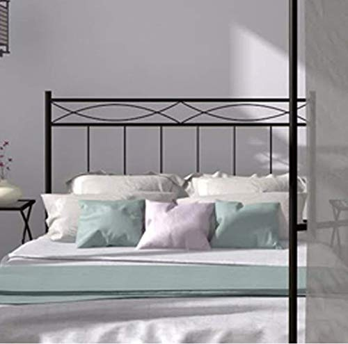 Mueblix CABECERO FORJA Nova - Negro, 135 cm