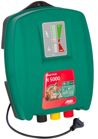 AKO Power Profi N 5000 (schlagstarkes 230 Volt Gerät, für robuste Tierarten, Tierzaun, Zubehör Weidetiere, Tierzubehör) 372804