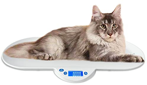 Haustierwaage, Babywaage, multifunktionale elektronische Waage geeignet für Erwachsene und Kleintiere wie Babys, Kätzchen und Welpen, stabile