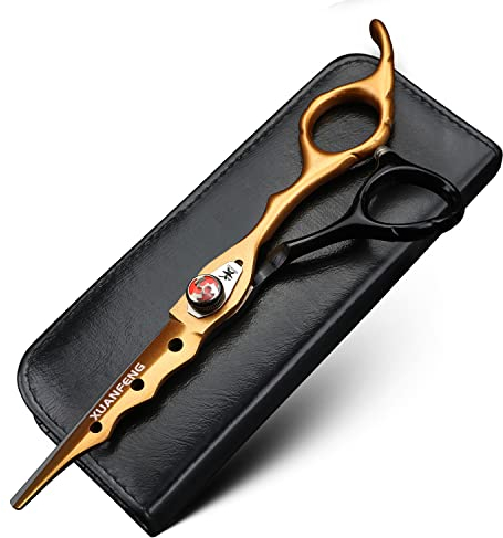 Tondeuse à cheveux élastique JP9cr18-6 pouces - En acier - Ciseaux de coupe et ciseaux à effiler - Outil de modelage de cheveux - Convient pour les familles ou les salons de coiffure