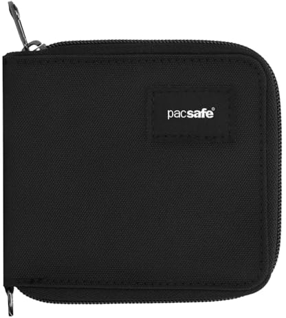 Pacsafe RFIDsafe Zip Around Wallet Black