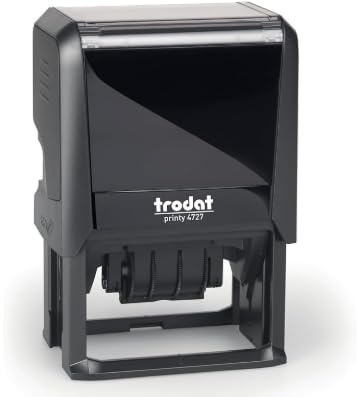 STAMPRINT VERSAL | Sello Personalizado Fechador | Sellos Empresa Automatico | Sellos Fecha Oficina Logo | Sello Entrada/Salida/Recepción | TRODAT 4727 54x31mm 12 años | 6 Lineas