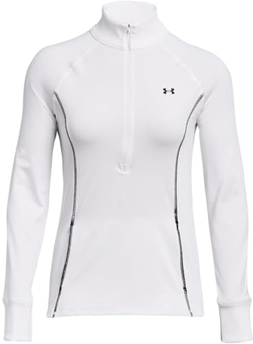 Under Armour Train Cold Weather 1/2 Zip Longsleeve Damen weiß/schwarz, XS
