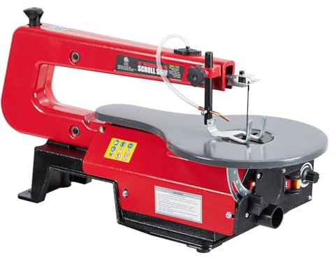 Variable Speed Scroll Saw 16-Inch With Extra-Large Adjustable Tilting Work Table for Woodworking