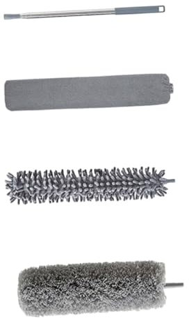 Gogogmee Brosse De Nettoyage Pour Maison Dépoussiéreur Multifonction Plumeau Avec Manche Télescopique Pour Plafonds Et Meubles