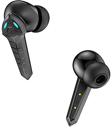 Cuifati Casque de Jeu sans Fil 5.1, écouteurs avec Son Stéréo à 360°, Musique Cristalline, AAC, PAU, Délai de 45 Ms, pour Jeux Mobiles