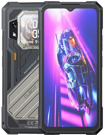 CUBOT Kingkong X - Smartphone de 6,58 FHD+, 16GB de RAM y 256GB de ROM, Triple cámara de 100 MP + Macro de 5 MP, batería de 10200mAh, Android 14, procesador MediaTek Dimensity 7050, Color Negro.