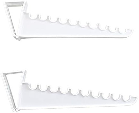 Over The Door Hanger 2pcs White Ironing Hooks Heavy Duty Over Door Coat Hanger Space Saving Durable Plastic Rack Holds Up to 10 Hangers of Clothes Towels Hats & Bags Organiser
