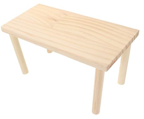 BUGUUYO Holzplattform Für Kleintiere Naturholz Geeignet Für Hamster Meerschweinchen Und Chinchillas Als Spiel Und Ruhestation Robust Und Sicher