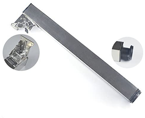 Stabiles, 100 cm verstellbares Edelstahl-F-Tischbein für Küche, Arbeitsplatte, Schreibtisch und Esstisch, mit Höhenverstellung