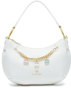 Braccialini Borsa Donna a Spalla Linea Beth Mezzaluna con Catena