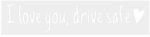Adesivo per specchietto retrovisore, adesivi e decalcomanie per auto | Etichette con emblema I Love You Drive Safe per camion paraurti veicoli decorazione esterna