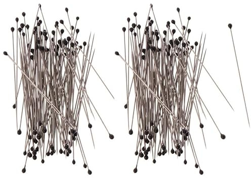 100 Pcs Insect Pins Stainless Steel with Resin Plastic Box Head Entomology Dissection Ass Science Education