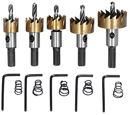 Kit de taladro de broca de sierra de metal abridor de carpintería de acero al alto carbono para varios materiales 16 18.5 20 25 30 mm