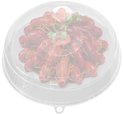 Couvercle de vaisselle pour micro-ondes - Couvercle transparent résistant à la chaleur - Protection anti-éclaboussures perforée pour cuisines, cantines, hôtels, appartements, restaurants, dortoirs