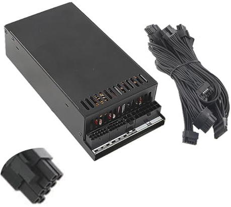 ZYHARUKO Fuente de alimentación de metal de 700 W, control térmico inteligente, ahorro de espacio, unidad de PC para configuración de PC