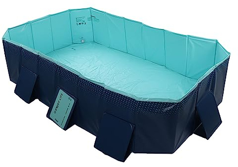 ARTOCT Foldable Swimming Pool, Large Family Size PVC Pool Easy Setup and Foldable for Kids Adults Pets Outdoor Indoor Use (2.6m / 8.5ft)