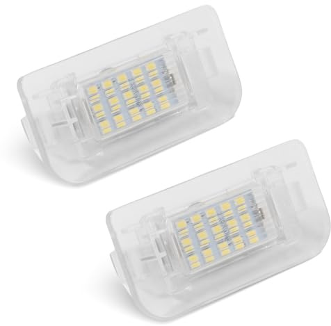 ZEALfix 2 Pezzi Luce Targa Mit W246 A2468201566, Illuminazione Targa Posteriore Kompatibel Mit Benz W246 W242 B-Klasse 2011-2019, 6000 K