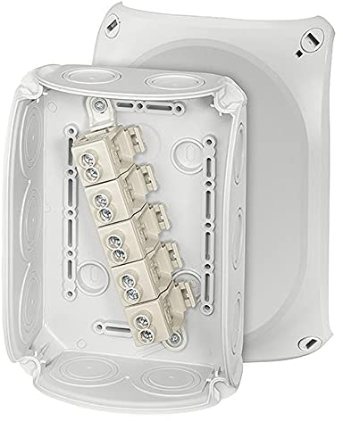 Hensel Kabelabzweigkasten DK 1010 G 2,5-10qmm Dose, Gehäuse für Montage auf der Wand/Decke 4012591125037, weiß