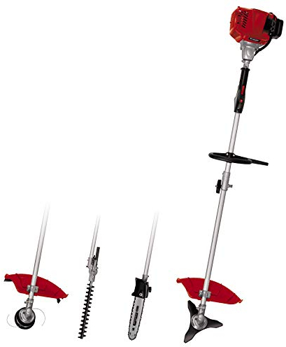 Einhell 3436555 Benzin-Sense Multitool GC-MM 52 I AS (1.5 kW, max. 9600 min.-1, Schnittlänge Sägekette 25,5 cm, Schnittbreite Messer/Faden 25,5 cm/42 cm, Schnittlänge Heckenschere 39,5 cm)