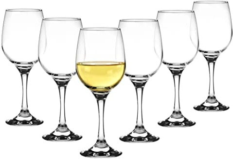 Glasmark KROSNO 1992 Juego De 6 Copas De Vino De 0,25 L Vino Tinto Y Blanco Aptas Para Lavavajillas Transparente 6 x 250 ml