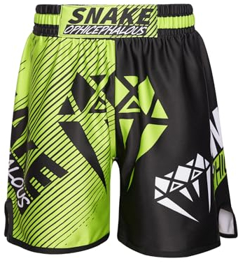 Msemis Sports muay thailändska shorts för MMA pojkar shorts barn korta byxor muay thailändsk boxning kickboxning kampsport shorts muay thailändsk shorts, Typ E, 122-128