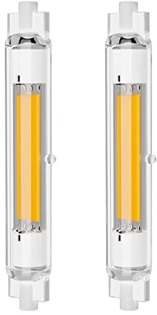 Xinwanhong R7S LED 118mm Dimmbar, LED R7S 118mm 30W Birne, 3000LM, Ersetzt 300W Halogenlampen, Warmweiß 2700K, Kein Flackern, 360°Abstrahlwinkel, AC220-240V, 2er Pack