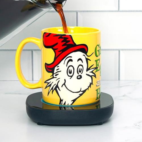 Uncanny Brands Dr. Seuss Green Eggs and Ham Mug with Warmer Keeps Your Favorite Beverage Warm - Auto Shut On/Off