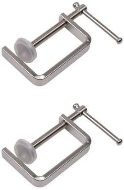 Faotup Heavy Duty G Clamp,2 Inch Stainless Steel Tiger Clamp,2-Pack for Woodworking and Hardware