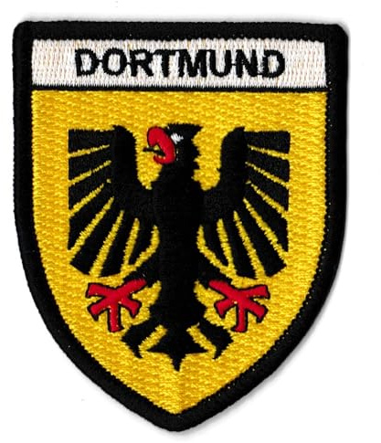 Aufnäher Dortmund Patch Deutsche Stadt bestickt zum Aufbügeln