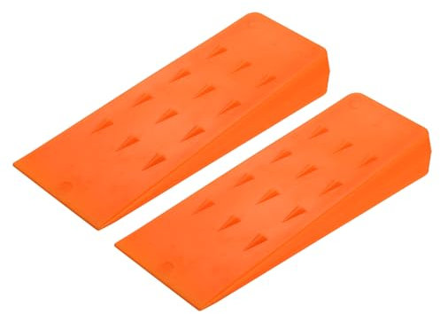 sourcing map Set di 2 cunei di abbattimento per taglio di alberi da 20,3 cm, in plastica, per motosega, accessori per motosega, attrezzature da taglio per alberi, strumenti per la registrazione,