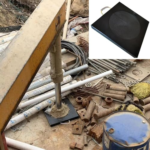 Wagenheber Pads Wohnmobil Stabilisator 1 2 4 6 Stück Ausleger-Pad Quadratisch, Schaufelwagen Nivellierpads Schwarz, Kranstützmatte Stapelbar, Heber Landeplatzmatte Mit Handgriff, All-Terrain Einsatz (