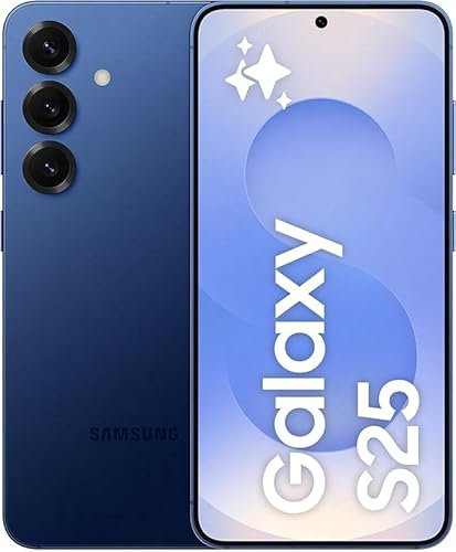 Samsung Galaxy S25 S931 5G Dual Sim 12GB RAM 256GB - Navy - [Versione Tedesca, Spagnola, Francese, UK, Belga, Olandese, Danese, Finlandese, Norvegese, Svedese]