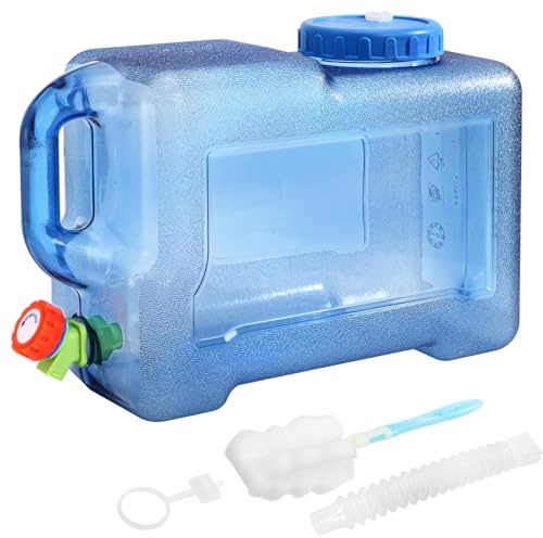 ZOOFOX 3.17 Gallon Water Jug with Spigot, BPA Free Water Container, No Leakage Portable Emergency Water Tank for Outdoor Hiking Camping Picnic Supplies